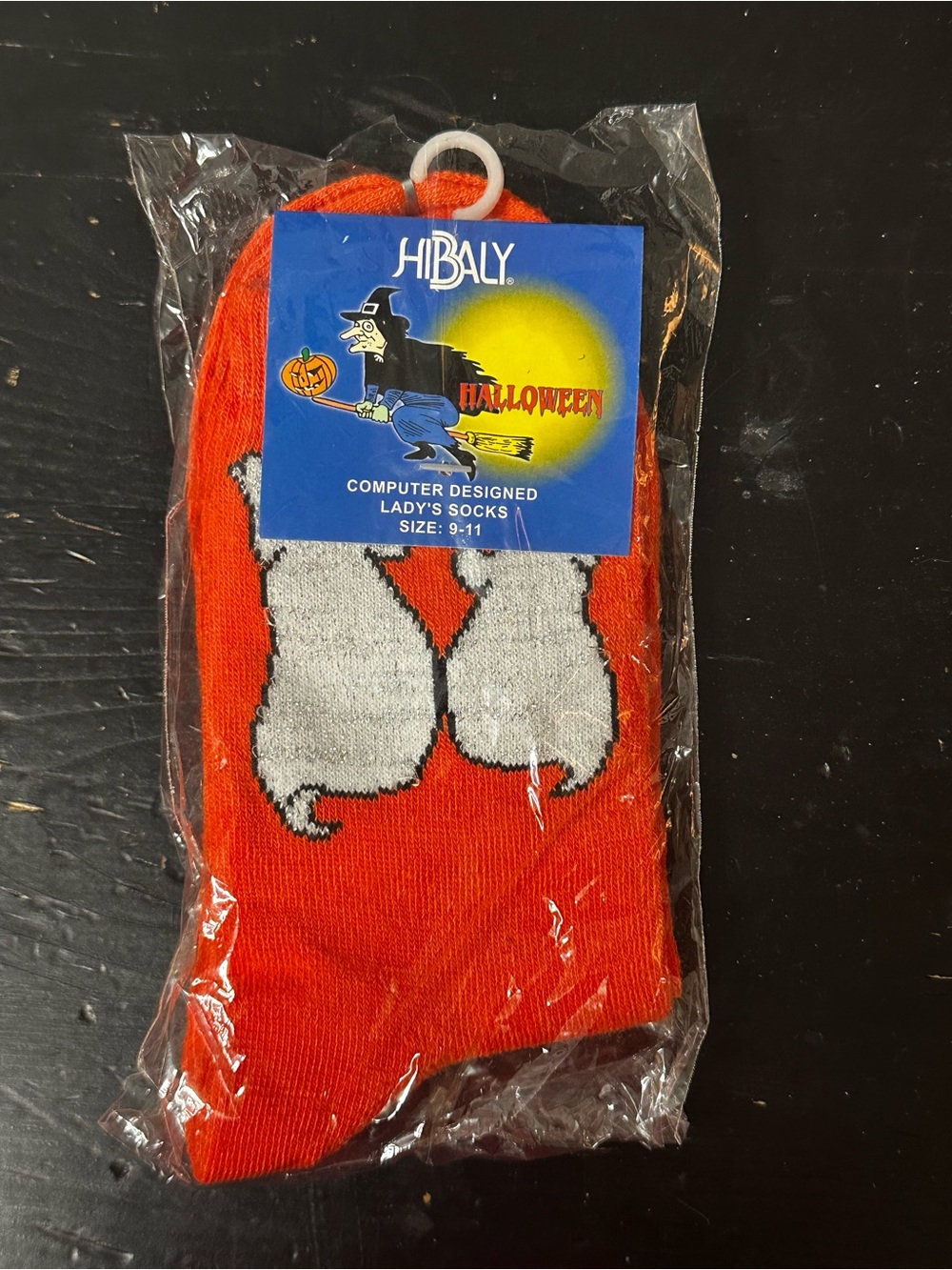 Hibaly Halloween computer-designed women's crew socks
